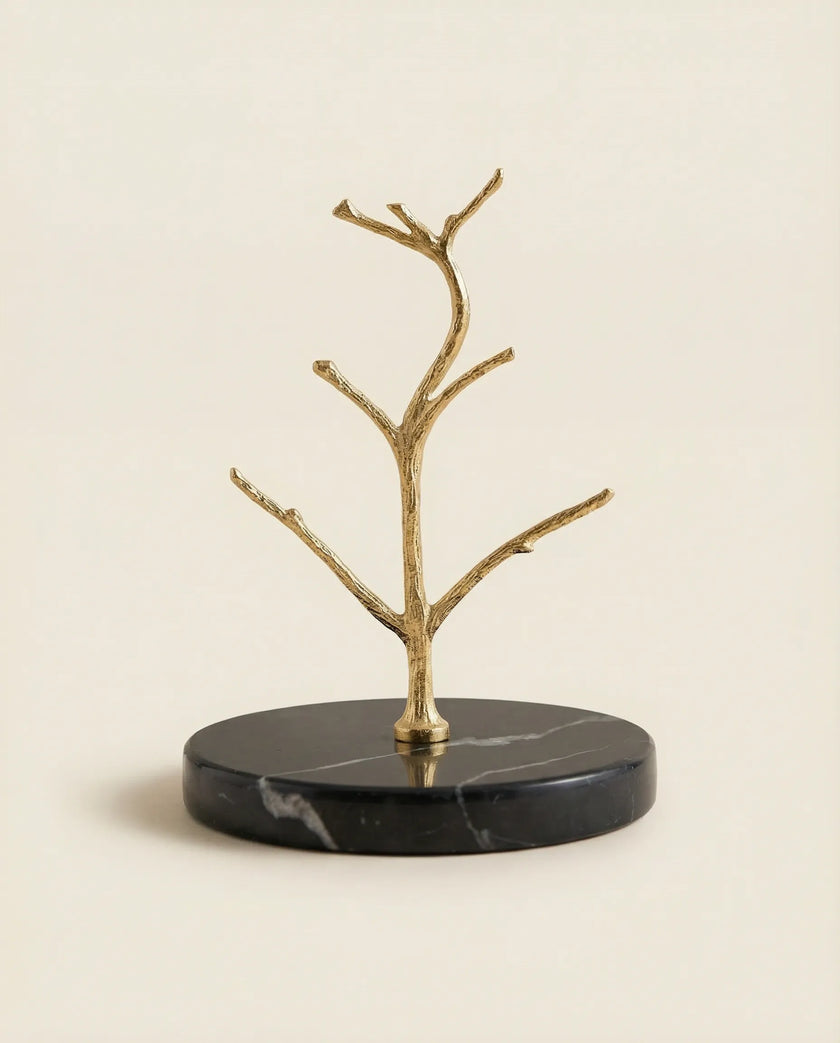 Ligna Siyah Mermer Takı Standı