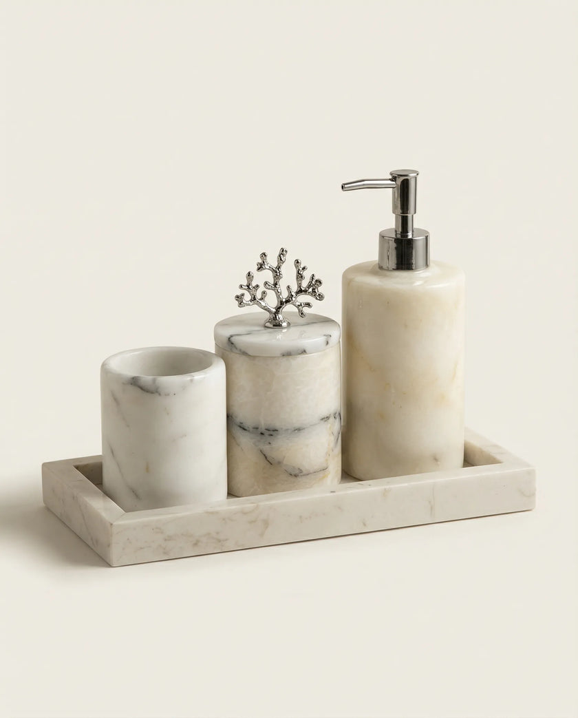 Linea Mermer Banyo Aksesuar Seti