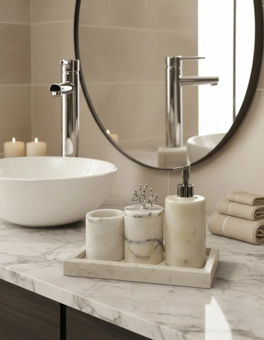 Linea Mermer Banyo Aksesuar Seti