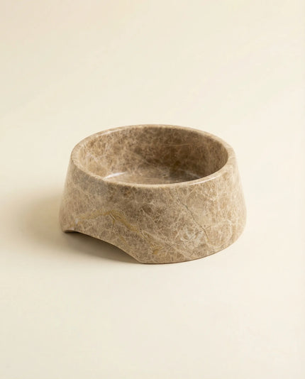 Mermer Kedi/Köpek Mama Kabı