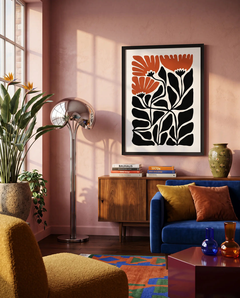 Modern Botanical Çerçeveli Poster
