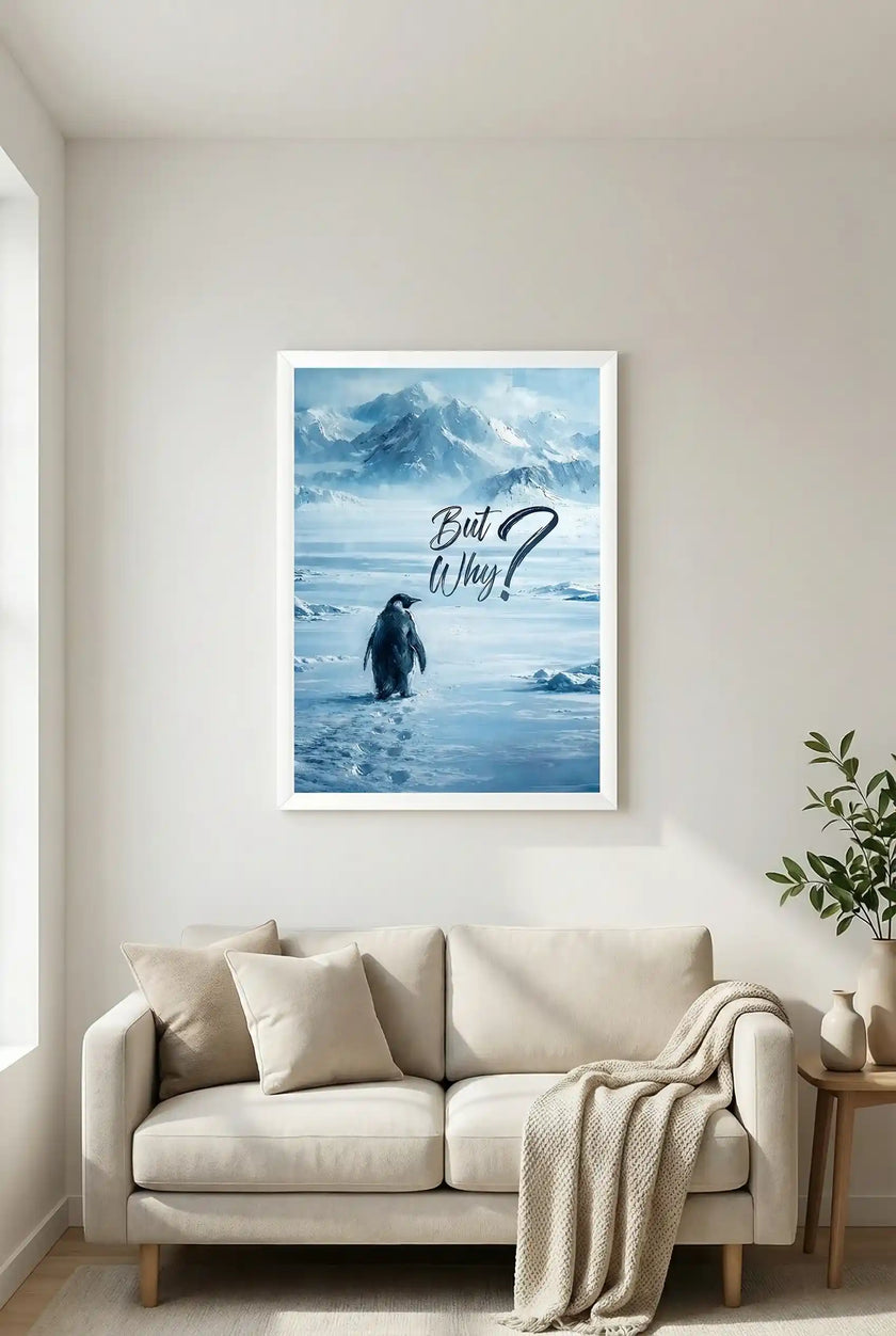 Nihilist Penguen But Why - Çerçeveli Poster