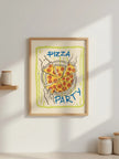 Pizza Party Çerçeveli Poster