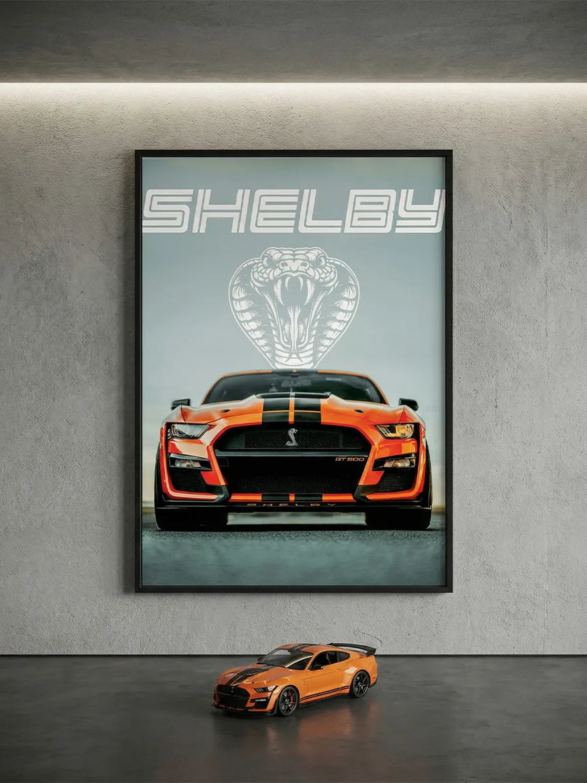 Shelby GT500 Cobra Çerçeveli Poster
