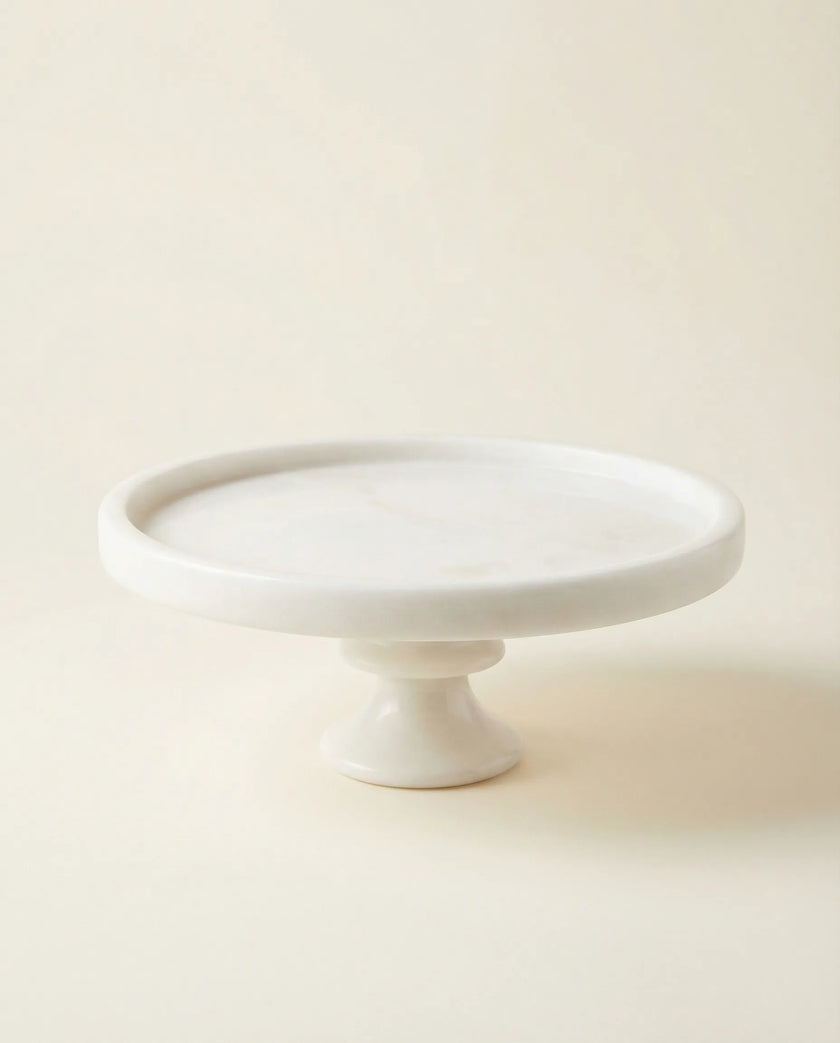 Silva Ayaklı Mermer Sunum Tabağı