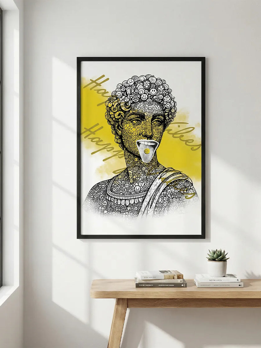 Smile Büst Çerçeveli Poster