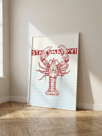Snappy Lobster Çerçeveli Poster