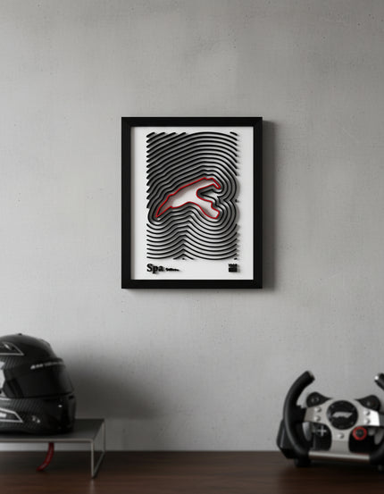 Spa – Formula 1 Pist Duvar Tablosu