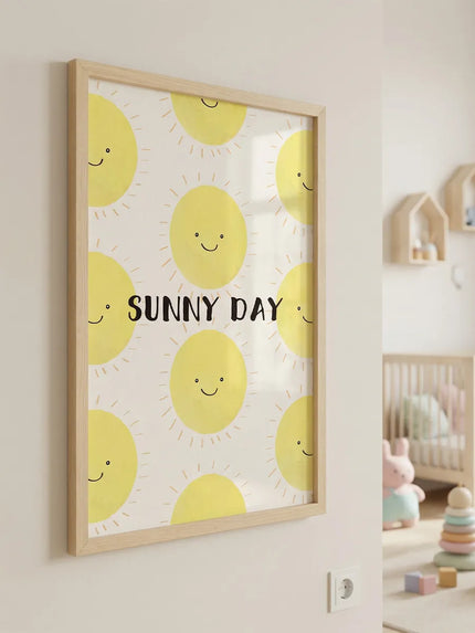 Sunny Day Çocuk Odası Çerçeveli Poster