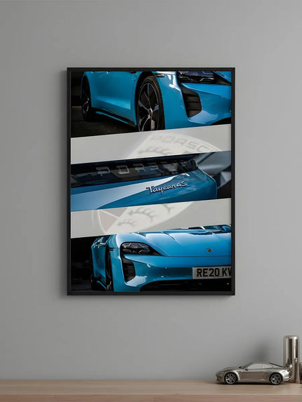 Taycan 4S Çerçeveli Poster