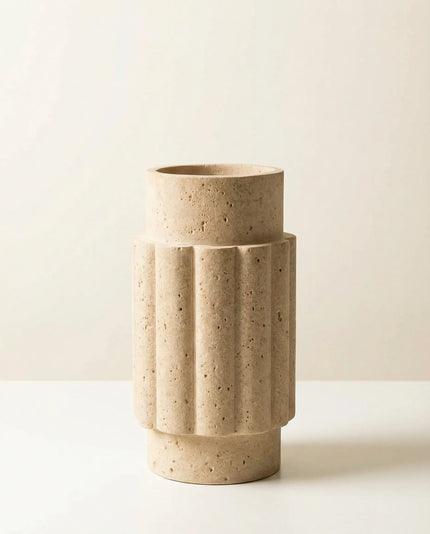 Traverten Dekoratif Vazo