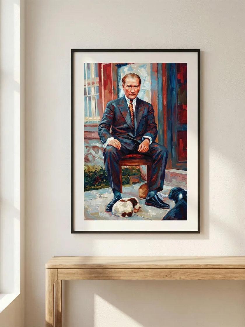 Ulu Önder Mustafa Kemal Atatürk Çerçeveli Poster