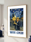 Won Gogh Çerçeveli Poster