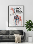 Zürafa Life’s Short Çerçeveli Poster