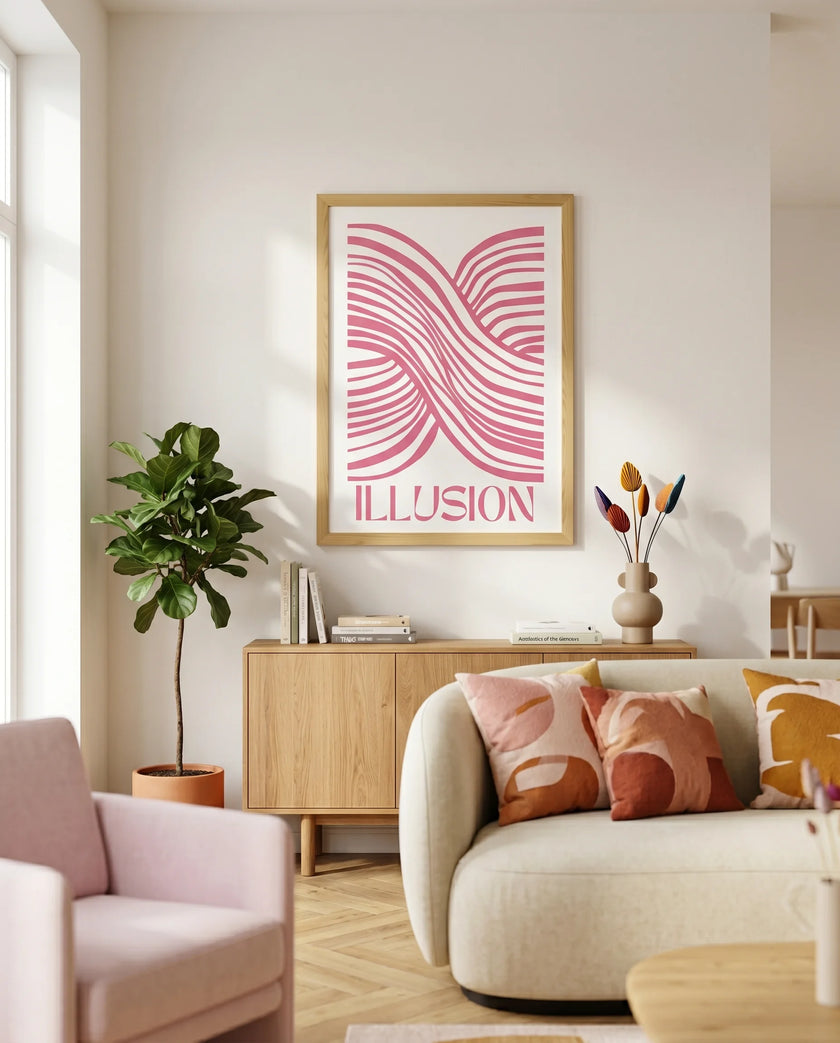 İllusion Çerçeveli Poster