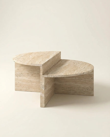 Terra Traverten Kademeli Orta Sehpa