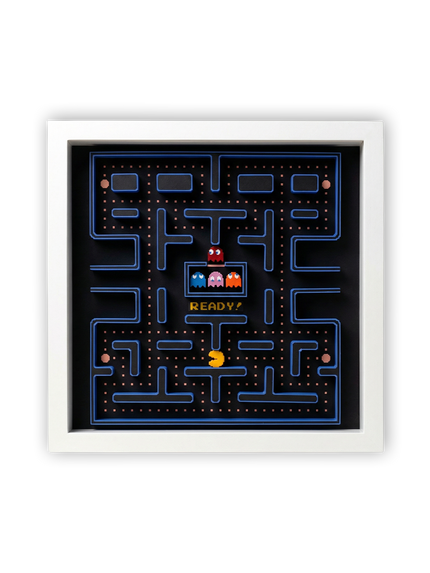 Pacman 3 Boyutlu Duvar Tablosu