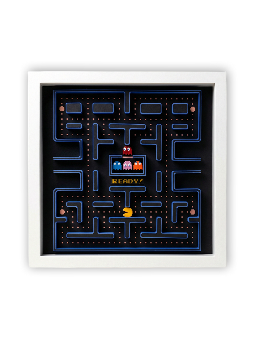Pacman 3 Boyutlu Duvar Tablosu